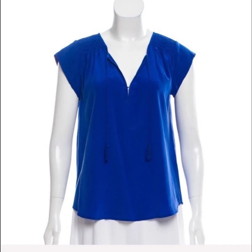Joie Silk Short Sleeve Blouse
